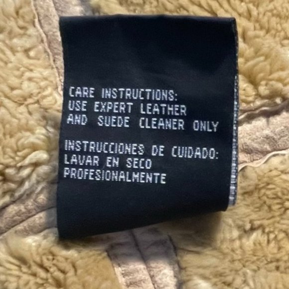 Rampage Suede Leather Faux Shearling Fur Lined Camel Tan Jacket - Picture 6 of 7